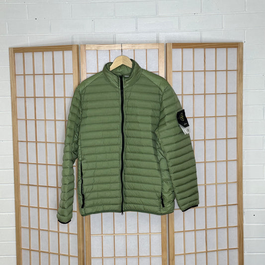 Stone Island Loom Woven Sage Down Jacket (L)