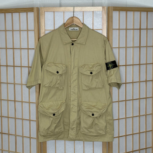 Stone Island Light Khaki Short Overshirt (M)