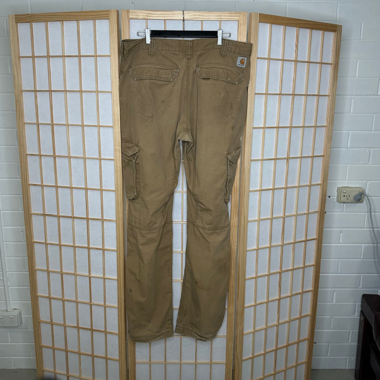 Carhartt Rip Stop Bone Cargos (36 X 34)