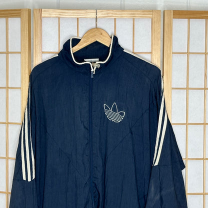 Vintage Navy Adidas Spray Jacket (M)