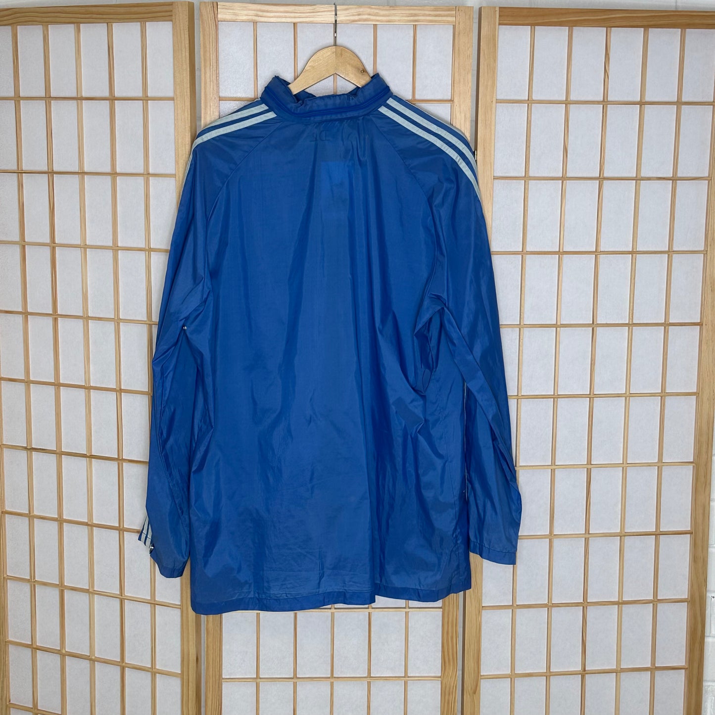 Vintage Light Blue Adidas Spray Jacket (L)