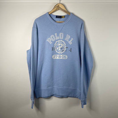 Baby Blue Polo RL Crewneck New (L)