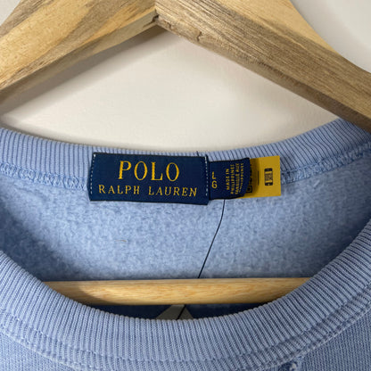 Baby Blue Polo RL Crewneck New (L)