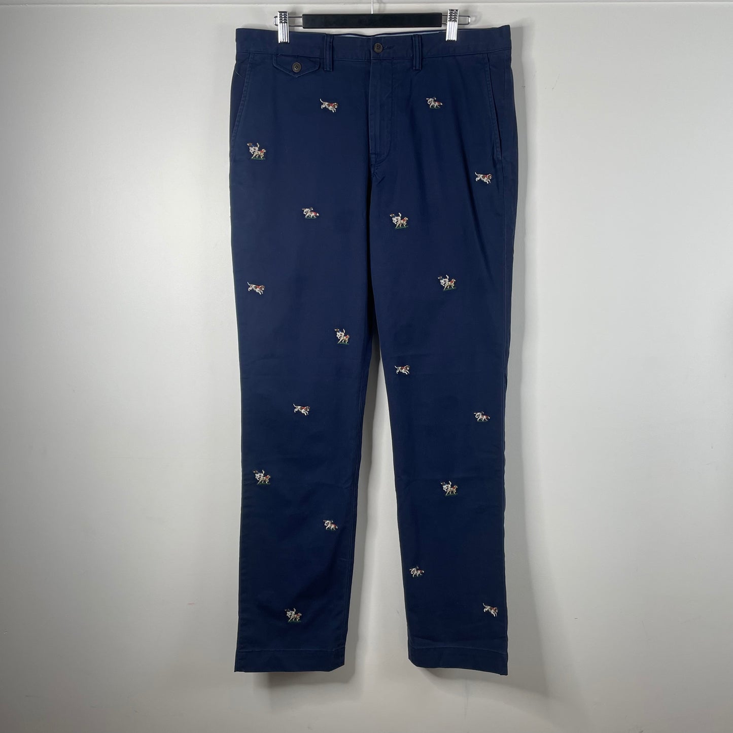 Ralph Lauren Navy Dog Chinos New