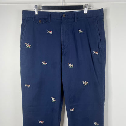 Ralph Lauren Navy Dog Chinos New