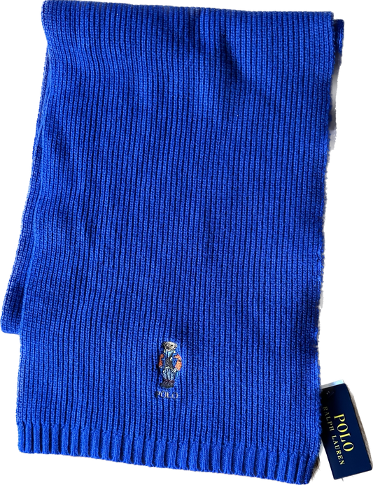 Ralph Lauren Polo Bear Knit Scarf New (OSFA)