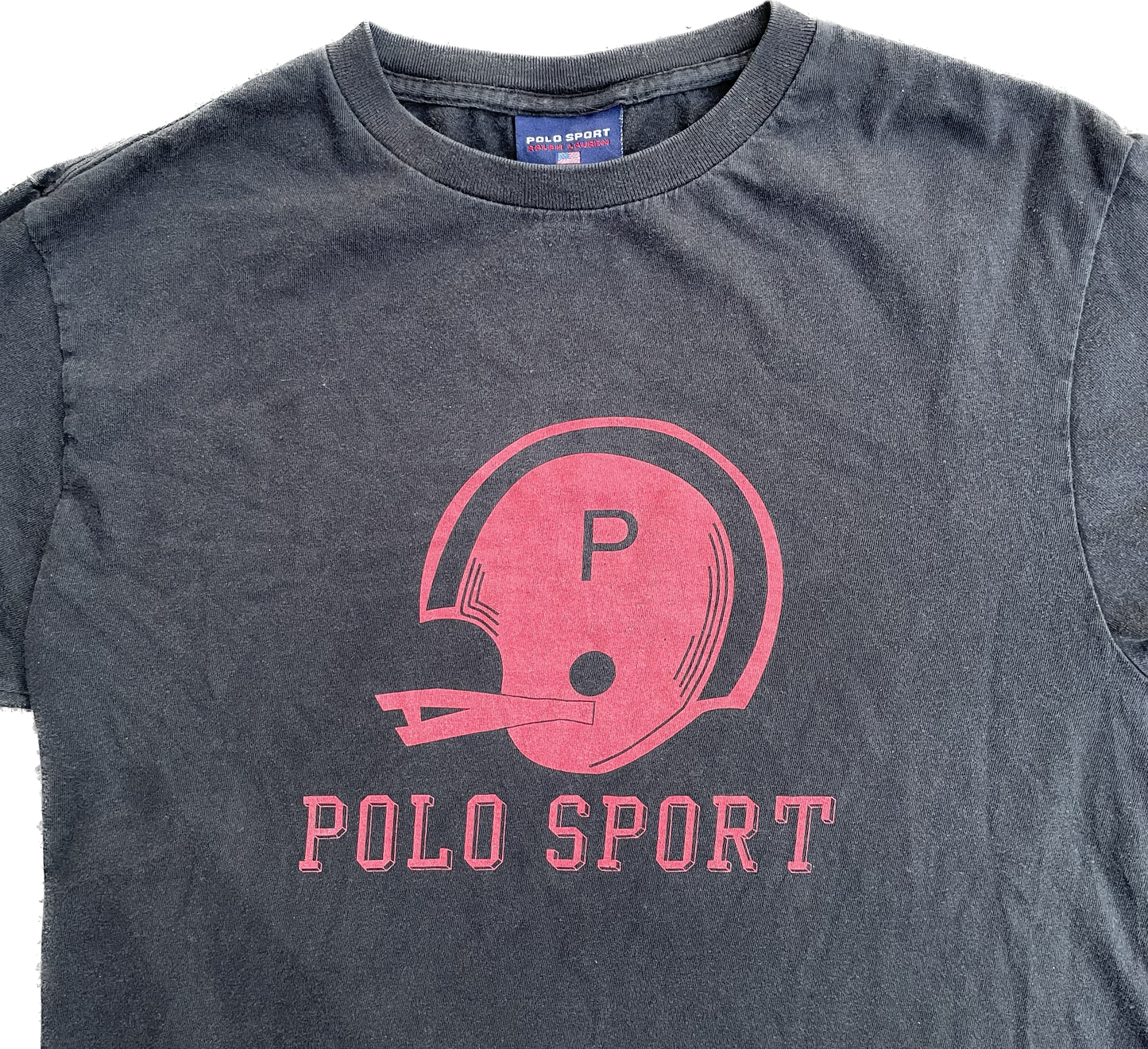 Ralph Lauren Polo Sport Black Helmet Tee (Small)