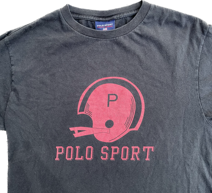 Ralph Lauren Polo Sport Black Helmet Tee (Small)