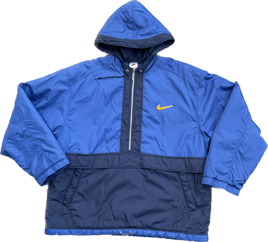 Nike 90's Blue Padded Anorak Jacket (Large)