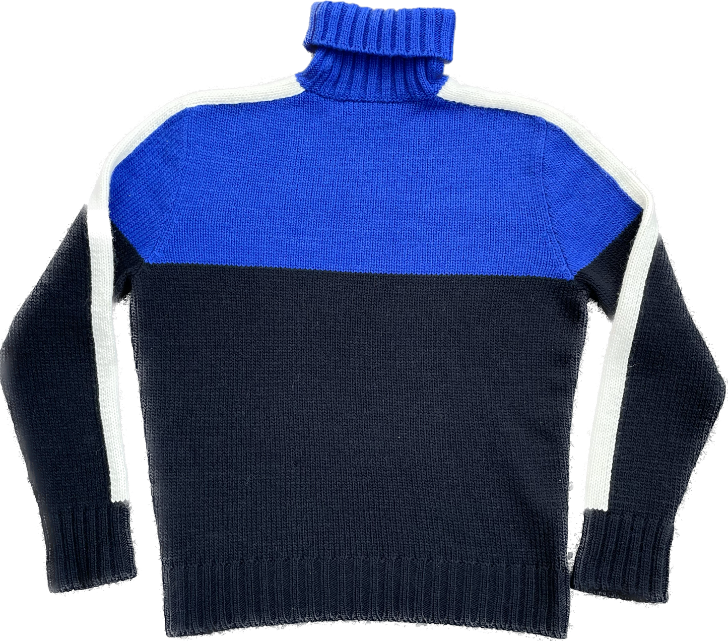 Ralph Lauren USA Flag Mockneck Knit Black & Blue (Large)