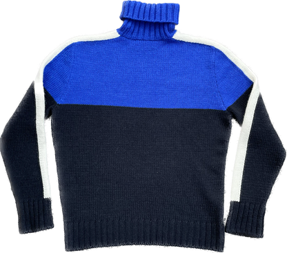 Ralph Lauren USA Flag Mockneck Knit Black & Blue (Large)